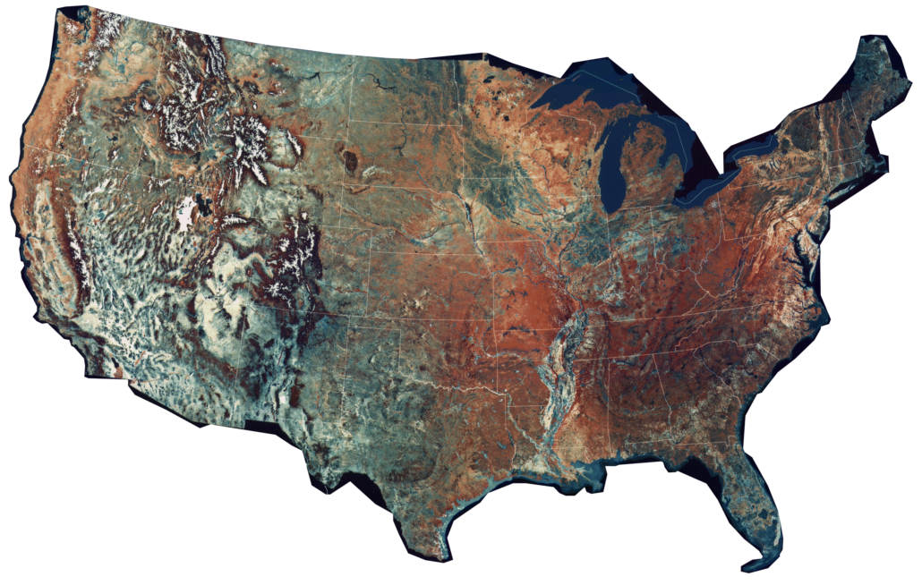 us topographic map with elevations